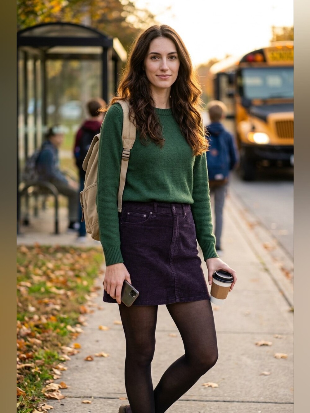 Lucky Brand Corduroy Mini Skirt in Dark Purple Size 26
